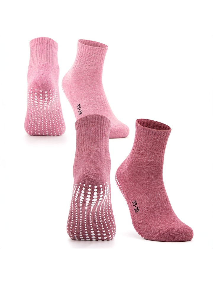 Occulto 2er Pack Stoppersocken Madeleine in Pink-Rot günstig kaufen