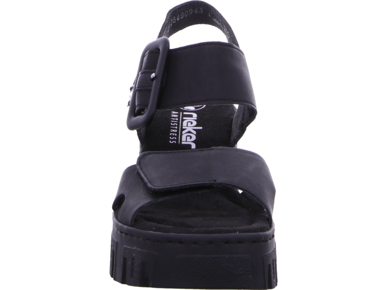 RIEKER Komfort Sandalen schwarz FSK Damen Sandalen