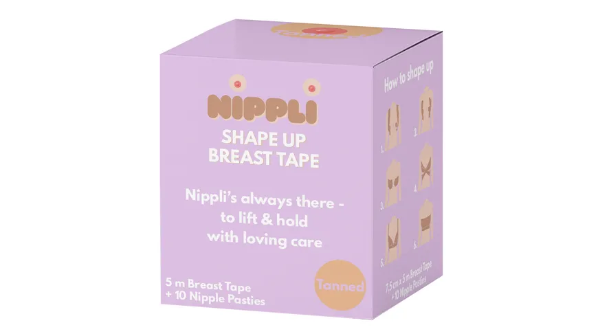 NIPPLI Shape Up Breast Tape Tanned 5 m