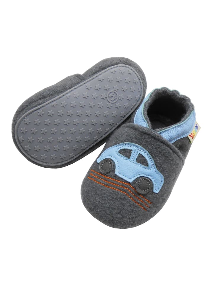 Yalion Leder-Krabbelschuhe 