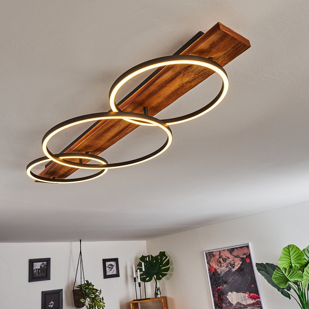 hofstein Deckenleuchte Flur Dielen Leuchten LED Decken Lampen Wohn Schlaf Zimmer Raum