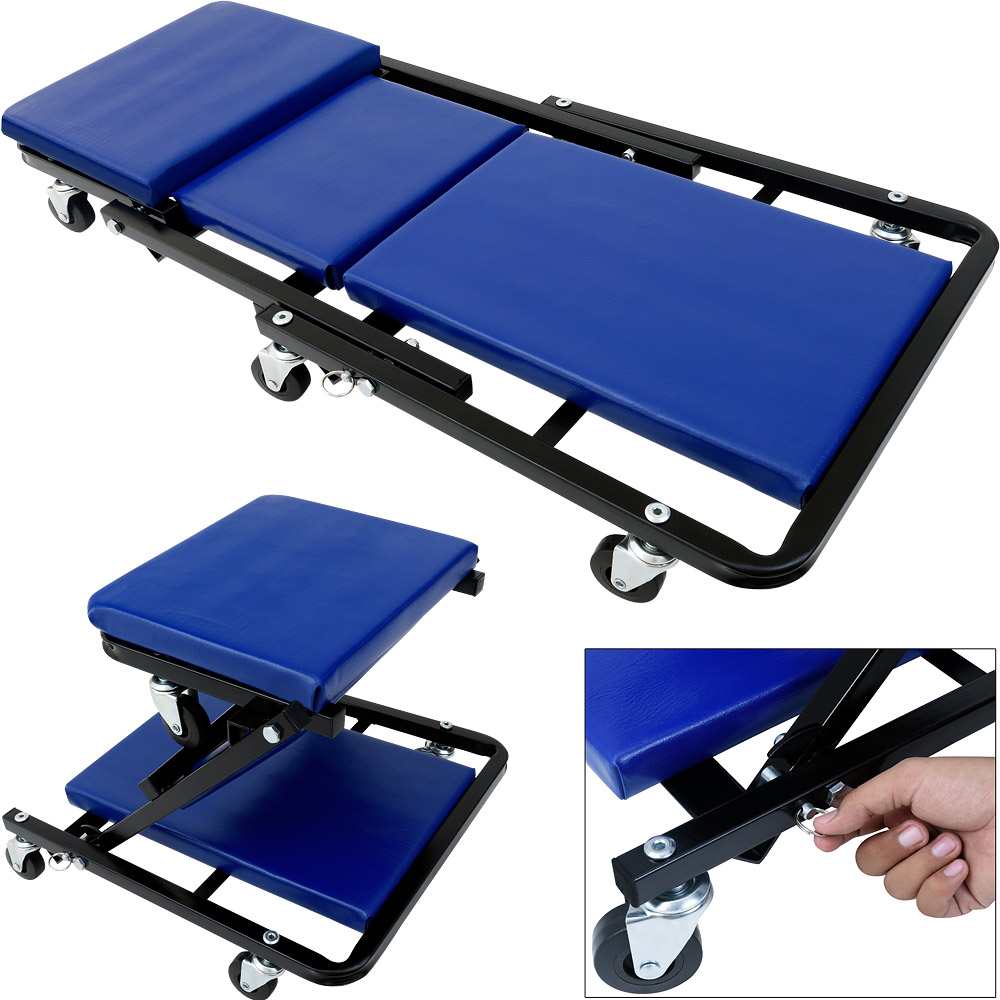 Casaria Deuba Kfz Montageliege/Rollbrett mit 6 Rollen
