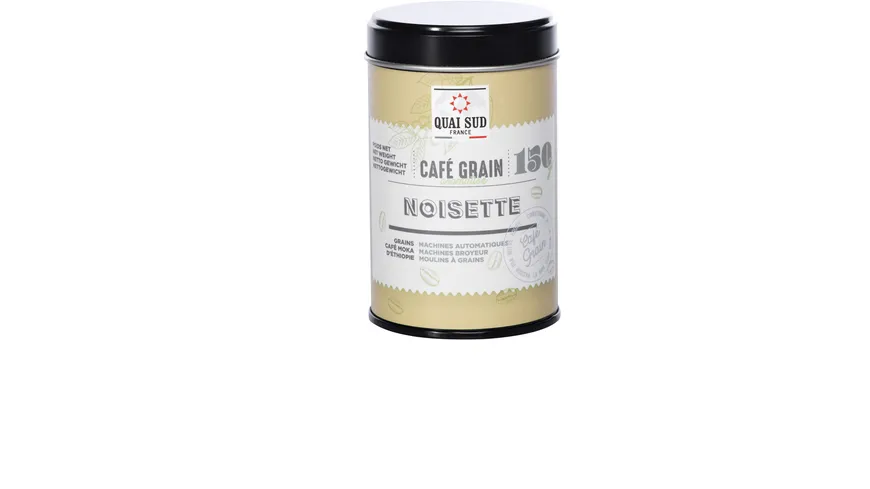 Quai Sud Aromatisierte Kaffeebohnen Haselnuss in Dose 150 g