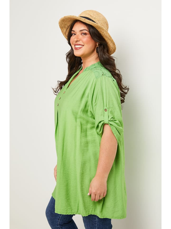 Curvy Lady Tunika in Grün günstig kaufen