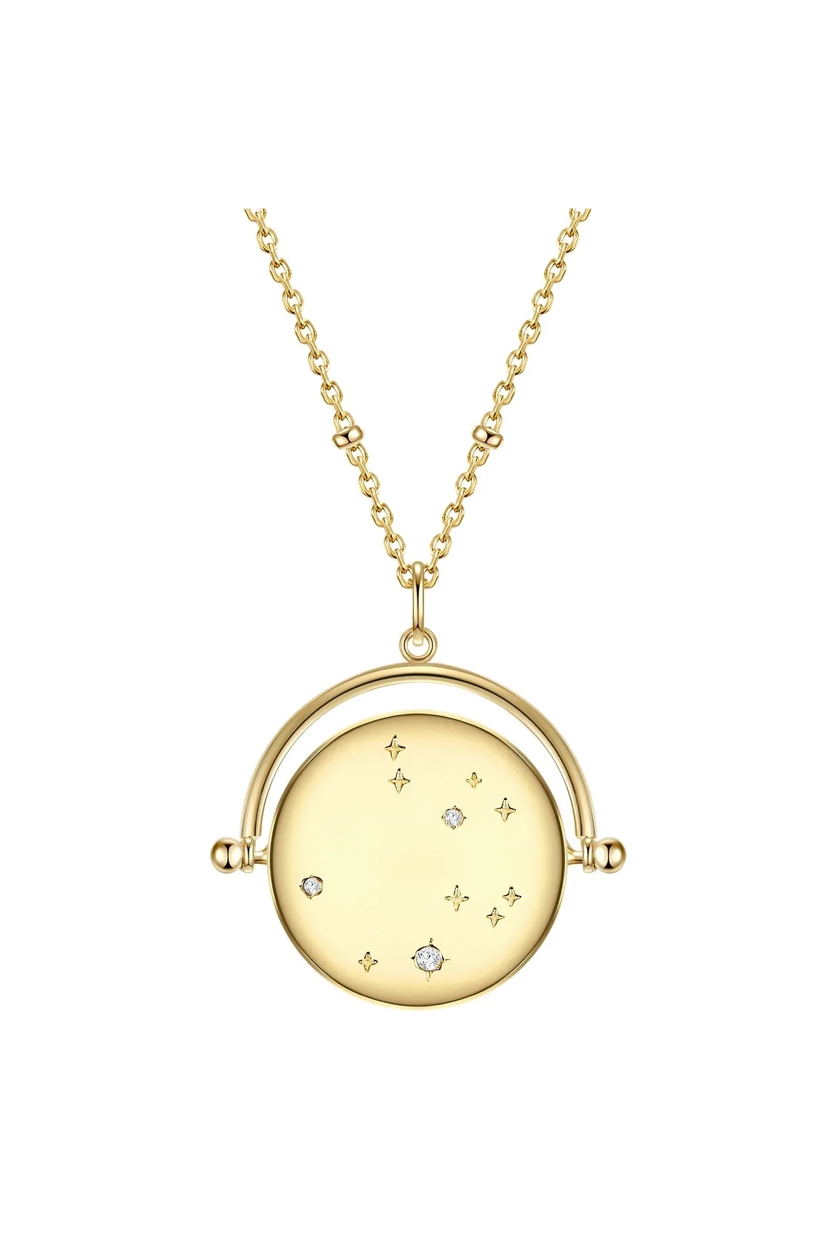 Glanzstücke München  Silberhalskette Kette Sterling Silber gelbgold Zirkonia weiß