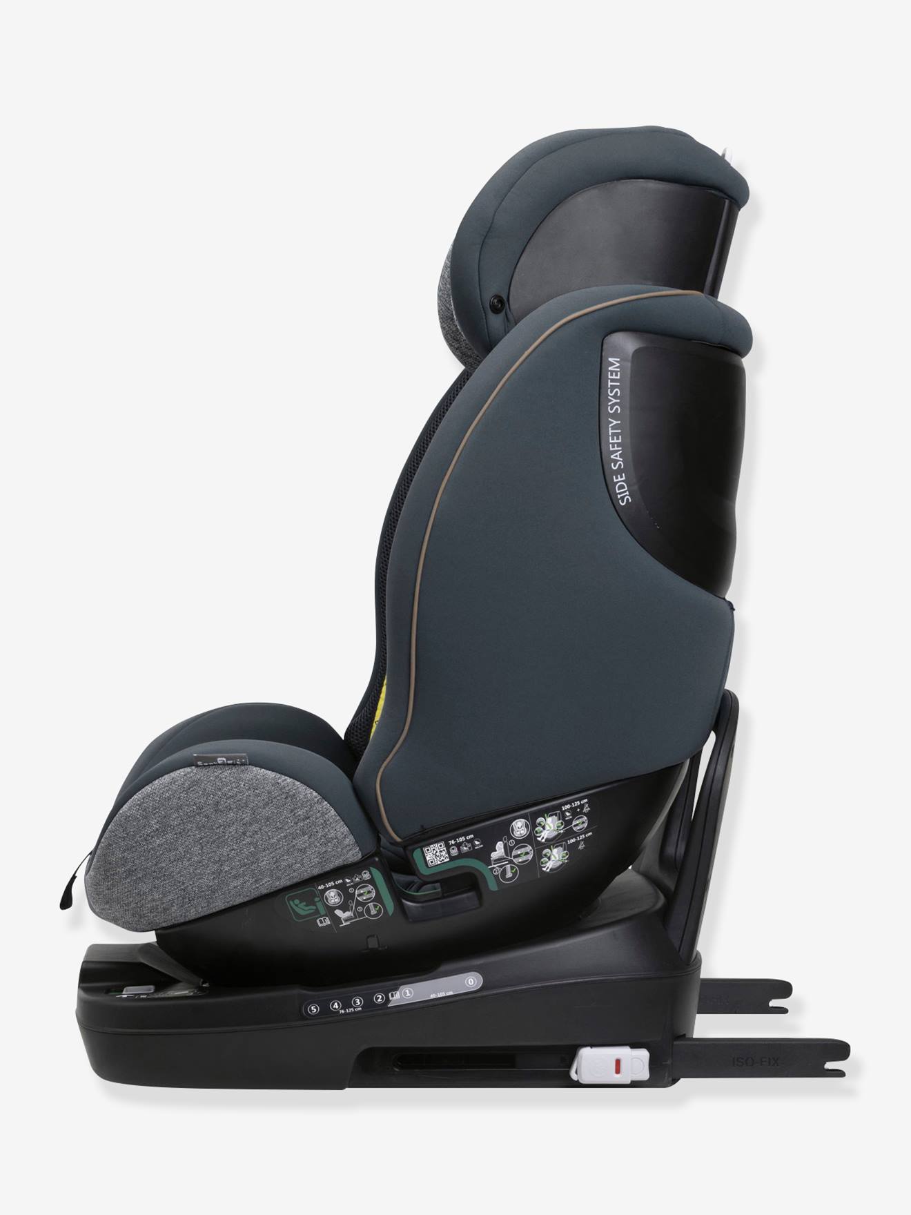 Chicco Kindersitz Seat3Fit i-Size Air Melange CHICCO, 40-125 cm, Gr. 0+/1/2 - graublau