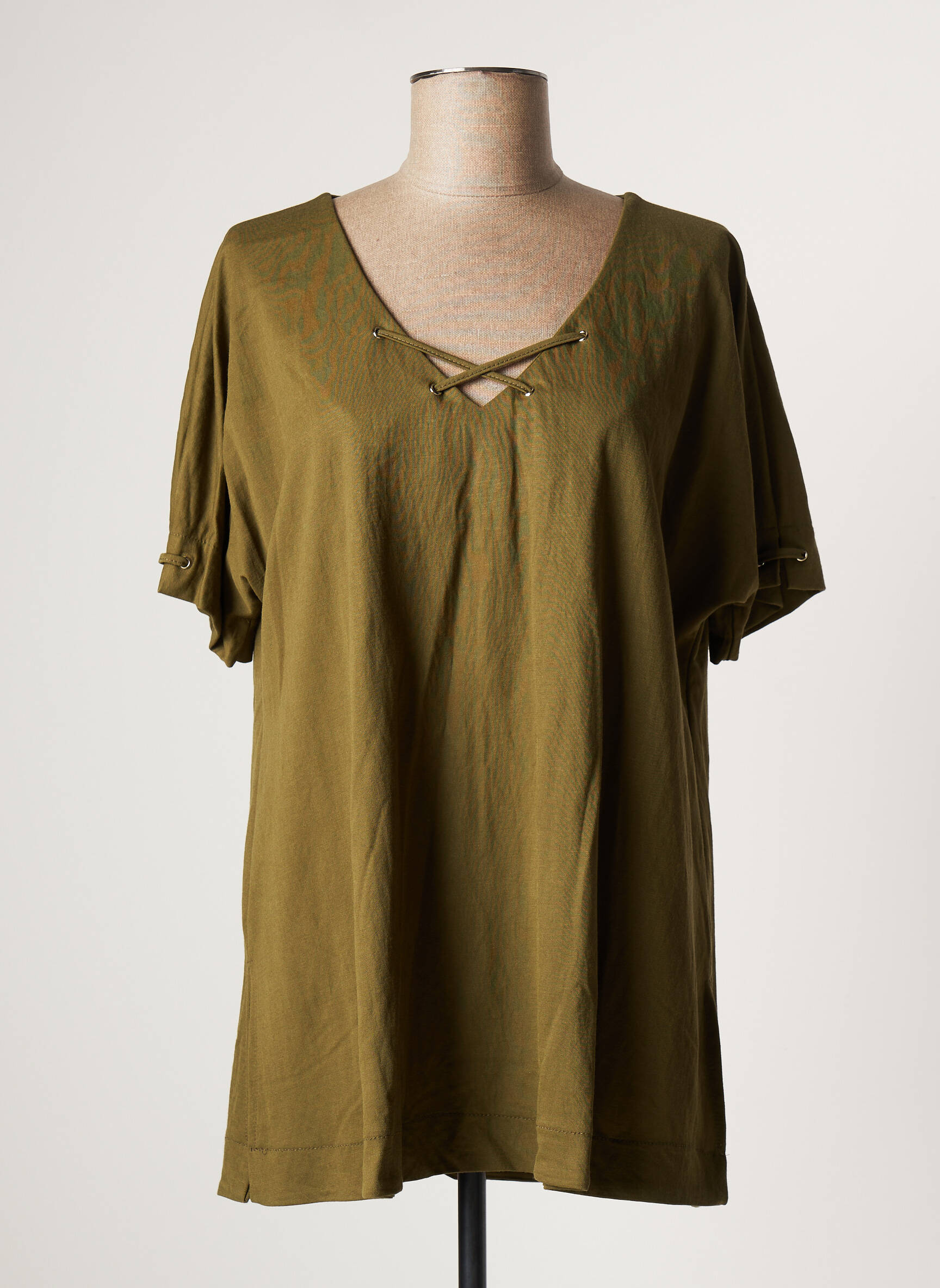 Franck Anna Tuniquemanchecourte Femme couleur vert
