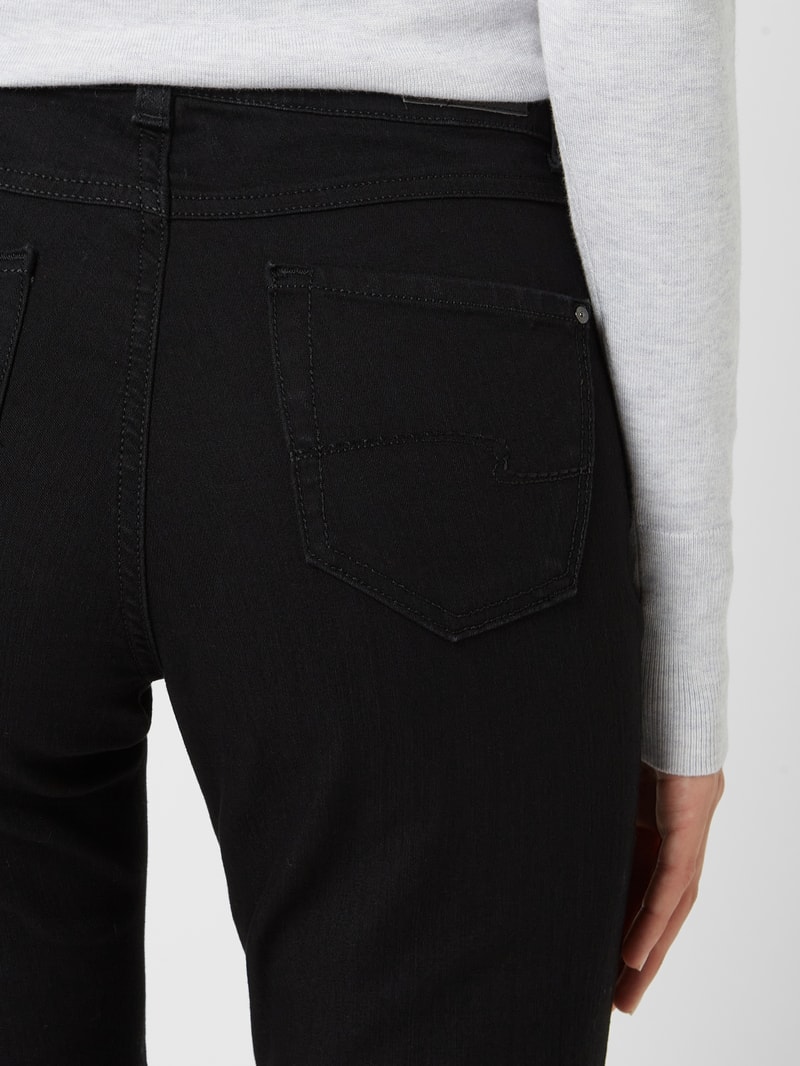 Jeans mit 5-Pocket-Design Modell 'DOLLY' in schwarz