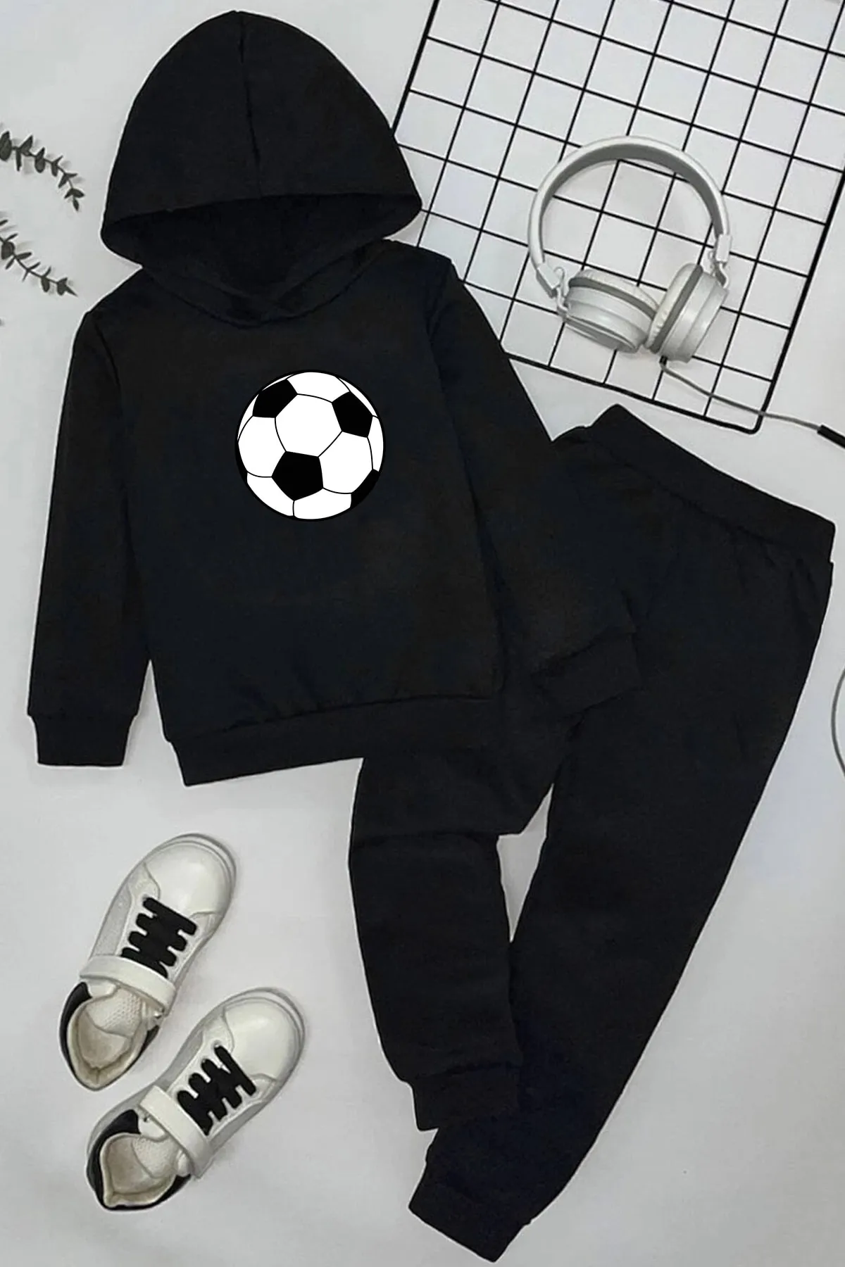 uyguntarz  Kinder-Trainingsanzug-Set mit Ball-Aufdruck