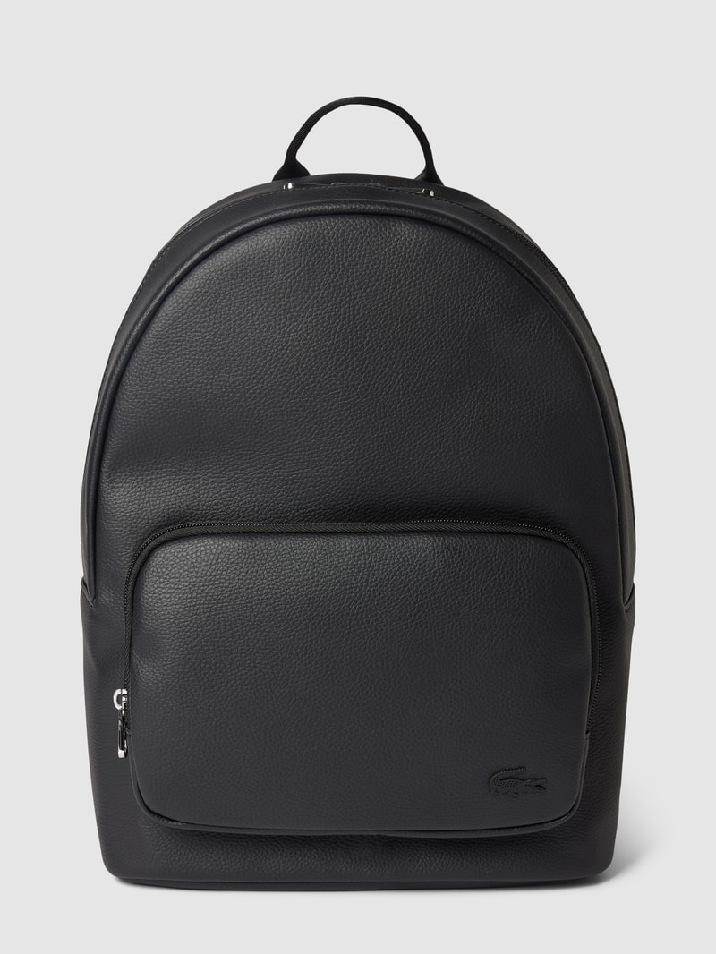 Rucksack mit Label-Detail in schwarz