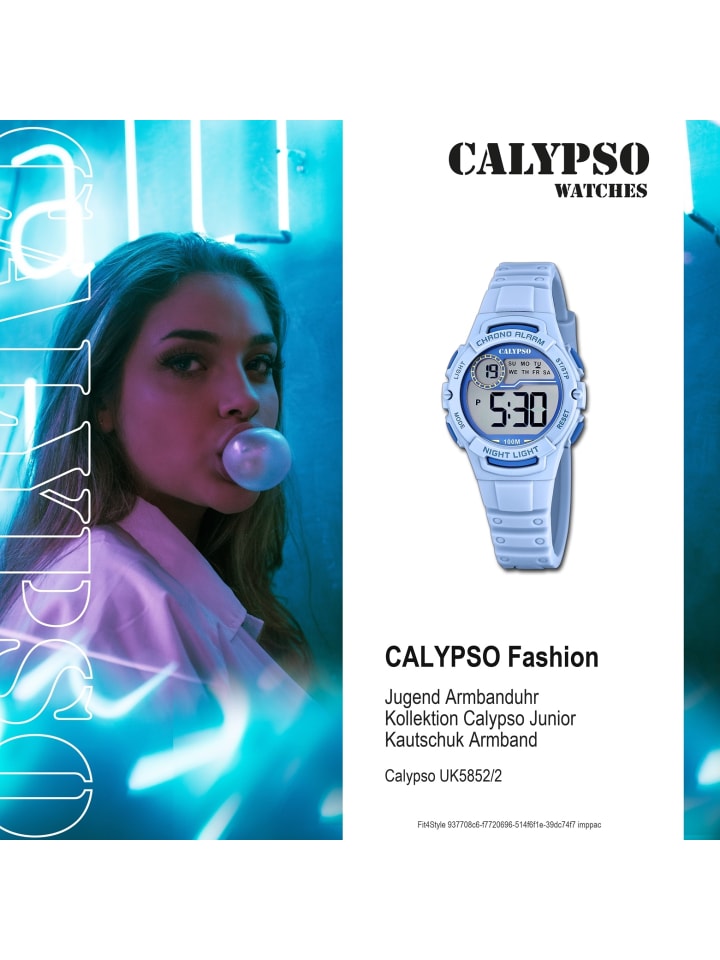 Calypso Digital-Armbanduhr Calypso Junior hellblau günstig kaufen onesize