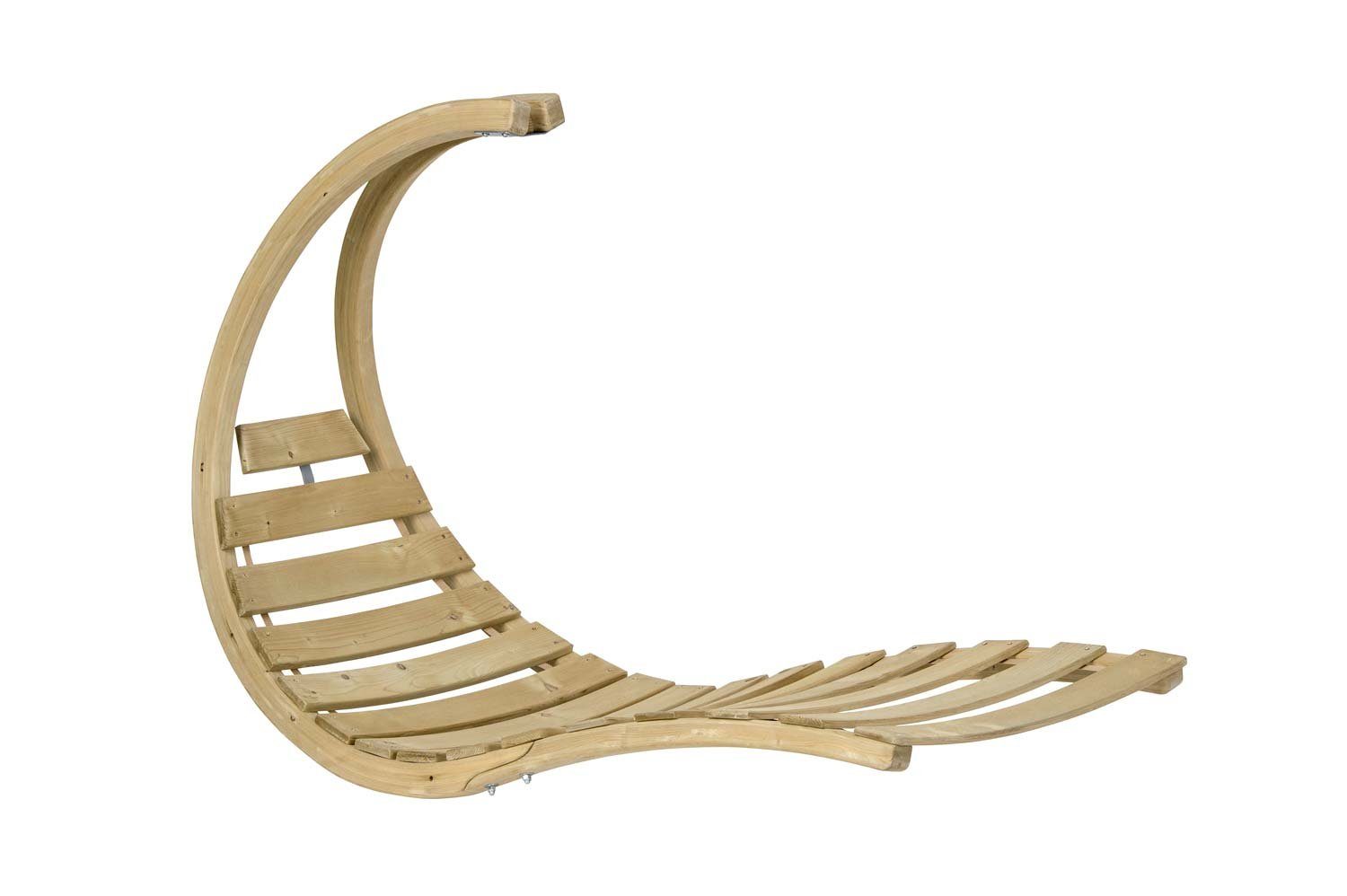 Amazonas Hängesessel Swing Lounger creme - Schwebelige + Sitzkissen + Spiralfeder