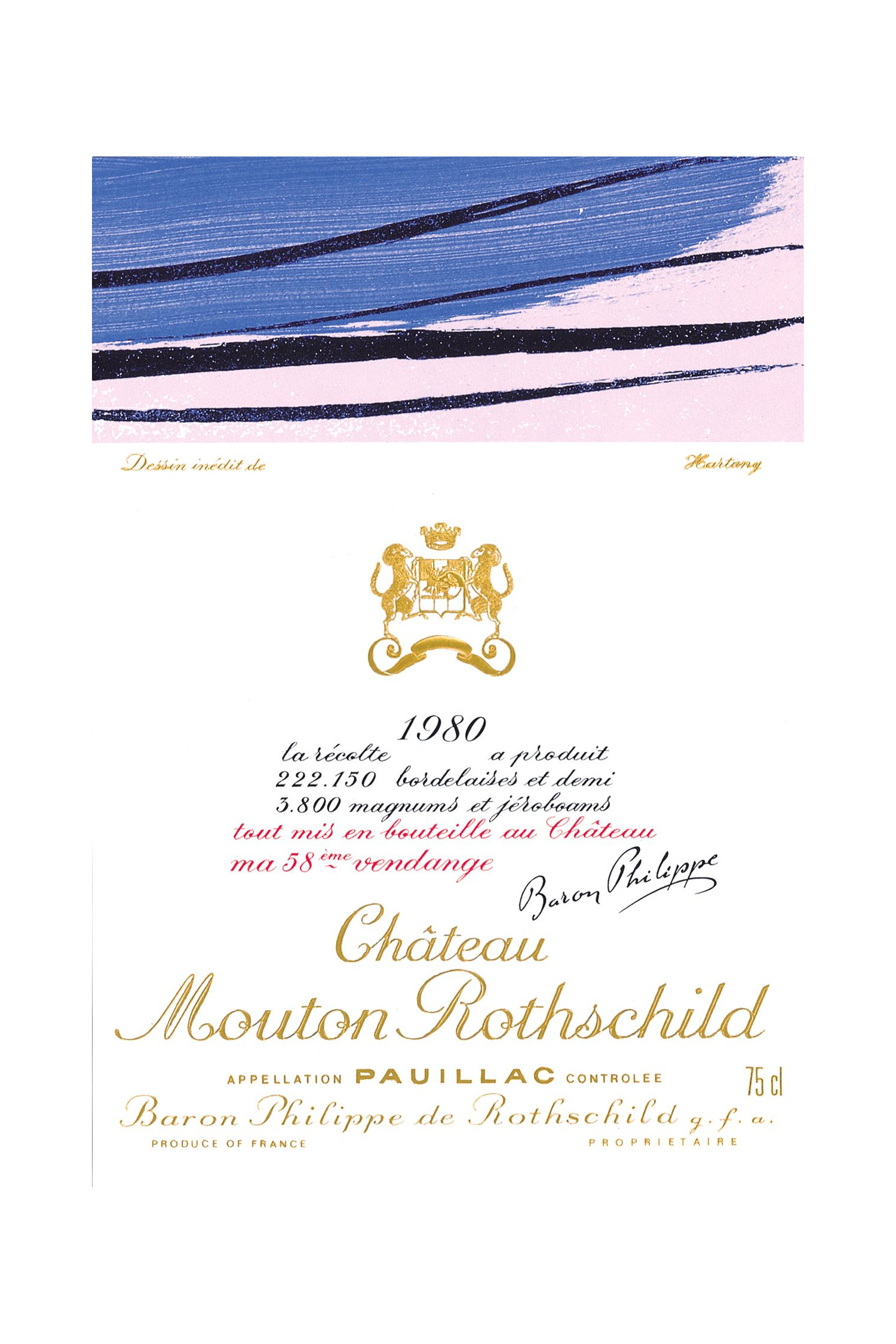 Château Mouton Rothschild 1980, Pauillac
