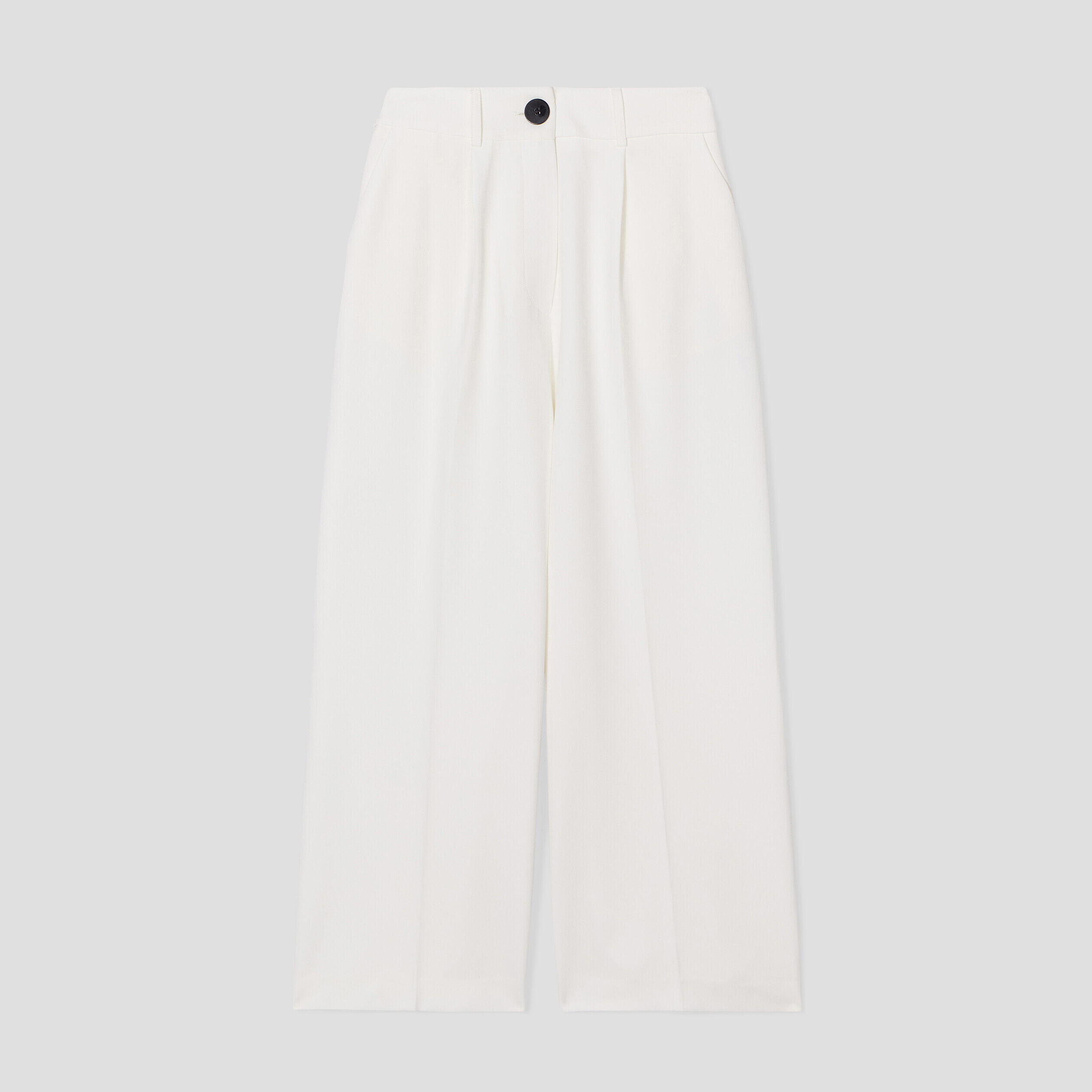 Pantalon city large ecru femme | Cache Cache