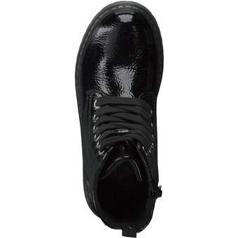 Tom Tailor Schnür Boots in schwarz