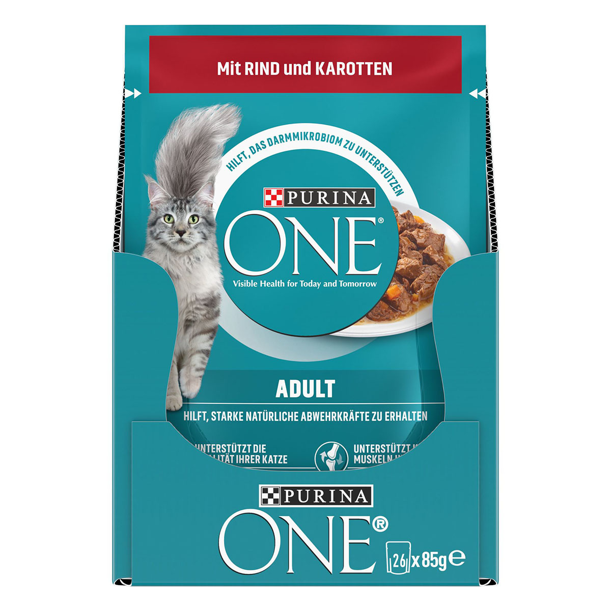 PURINA ONE Adult in Sauce Rind 26x85g günstig kaufen