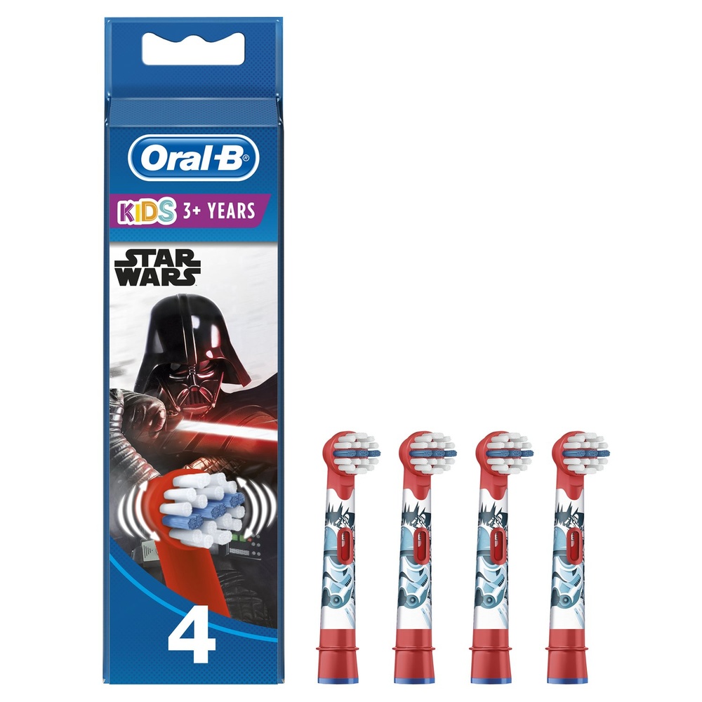 oral-b Oral-B Brossettes Star Wars, Lot de 4 Brossettes De Rechange