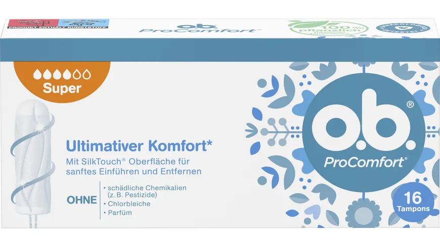 O.B. Tampons ProComfort Super