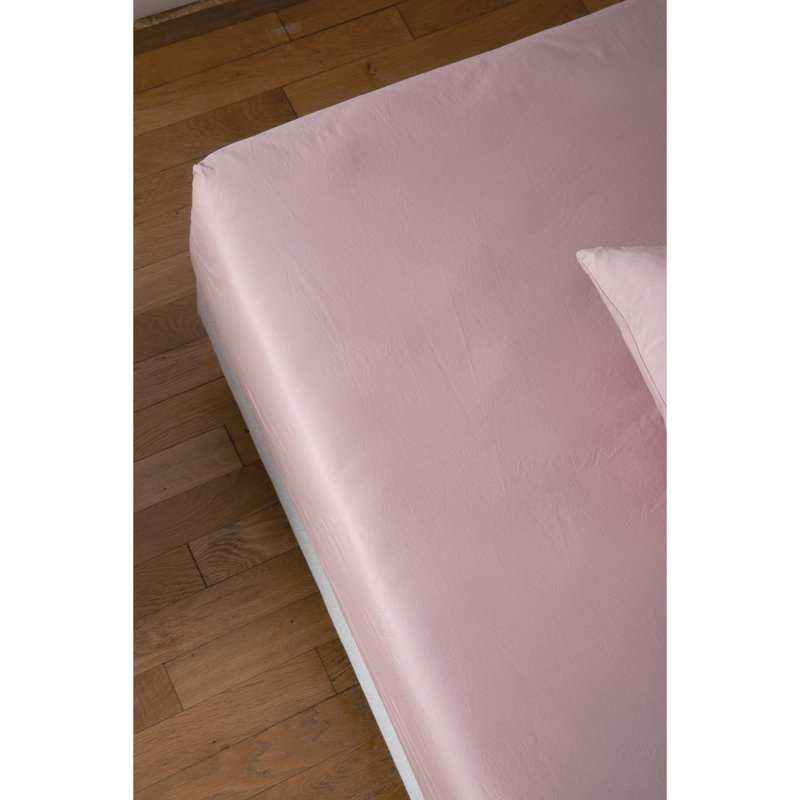 Drap-housse en Percale de Coton Bio lavé 1 personne