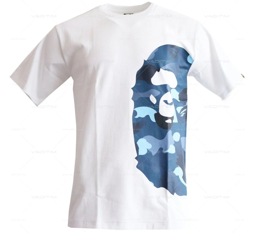 A BATHING APE GRADATION CAMO SIDE BIG APE HEAD TEE