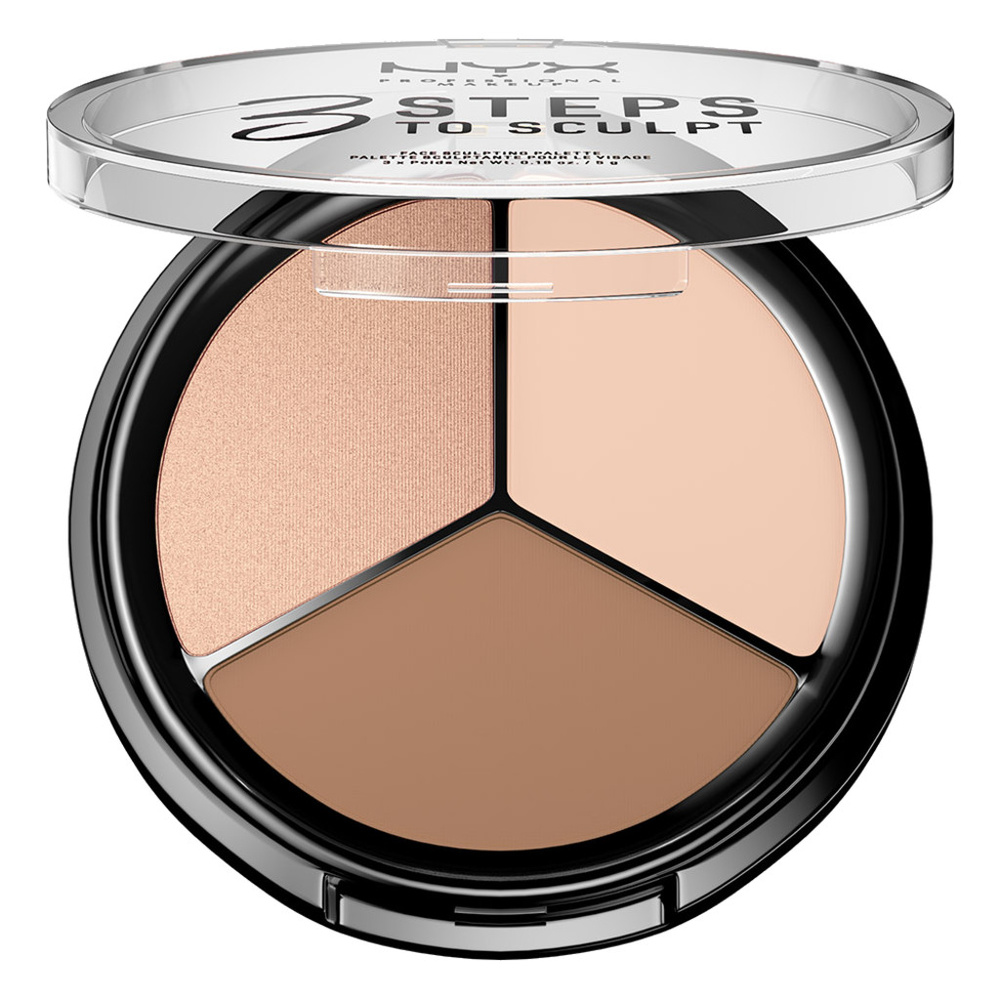 NYX Professional Makeup 3 Steps to Sculpt Palette sculptante pour le visage