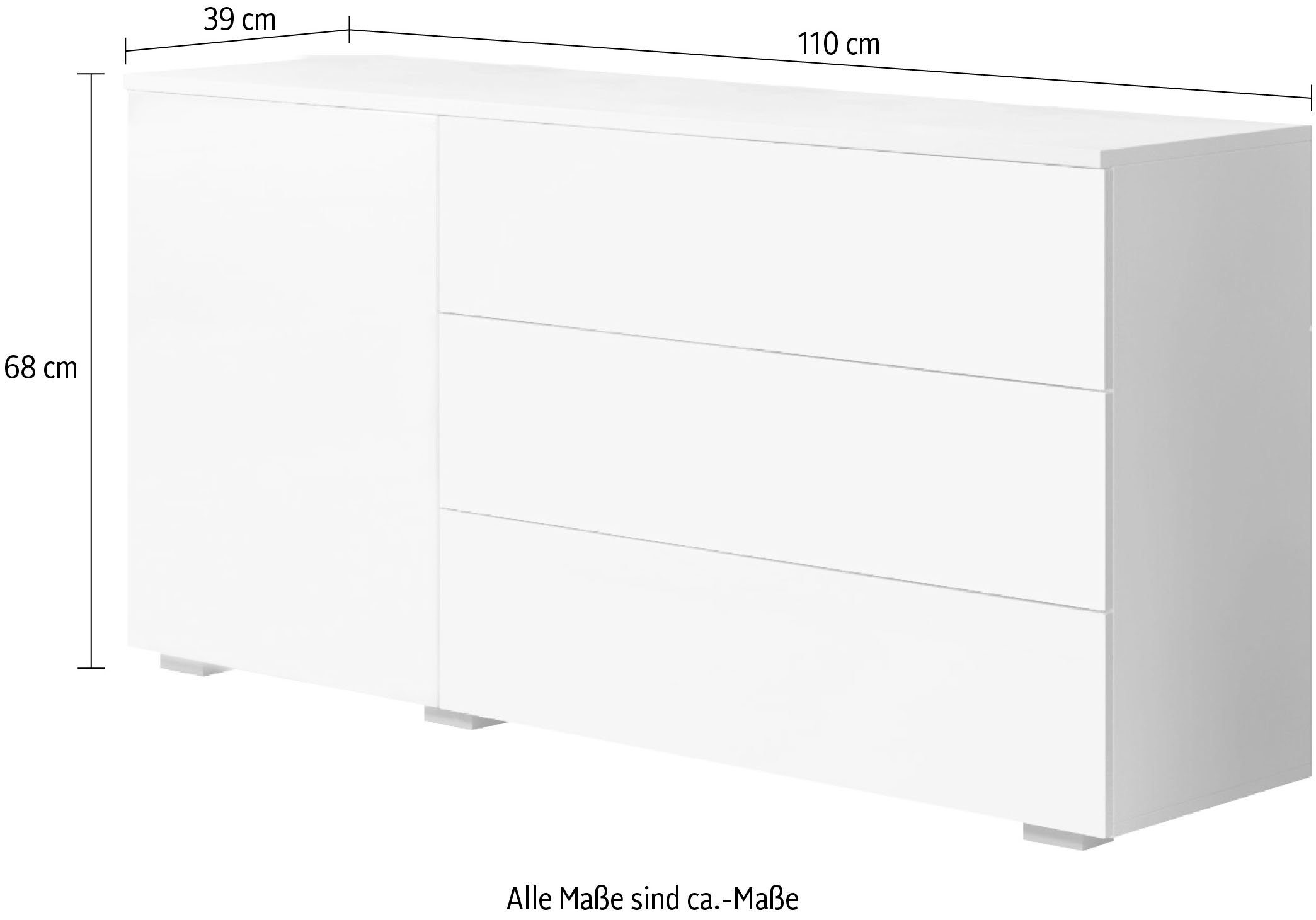 INOSIGN Kommode PARIS, Breite 111 cm