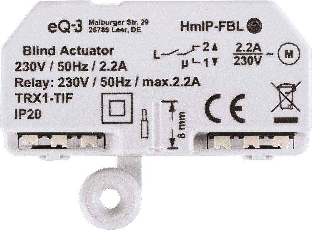 Homematic IP Jalousieaktor – Unterputz Smart-Home-Steuerelement