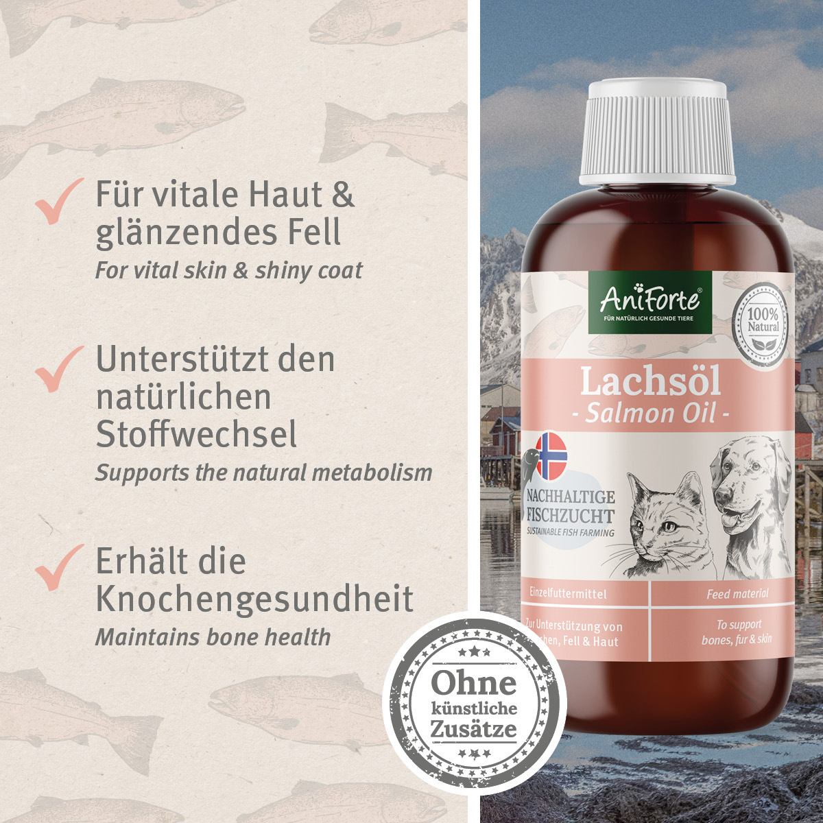 Aniforte Ergänzungsfutter & Aufzucht Aniforte Lachsöl 250ml