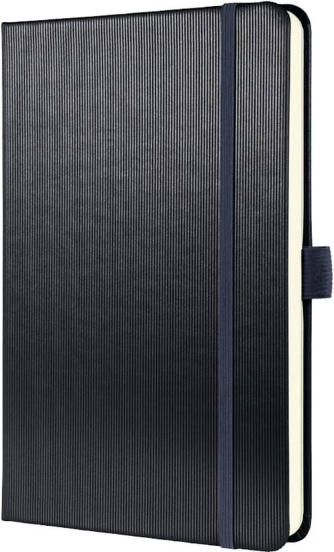 Sigel Conceptum Notizbuch DIN A5 Liniert Seitlich Gebunden Kunststoff Hardcover Grau Metallic Perforiert 194 Seiten