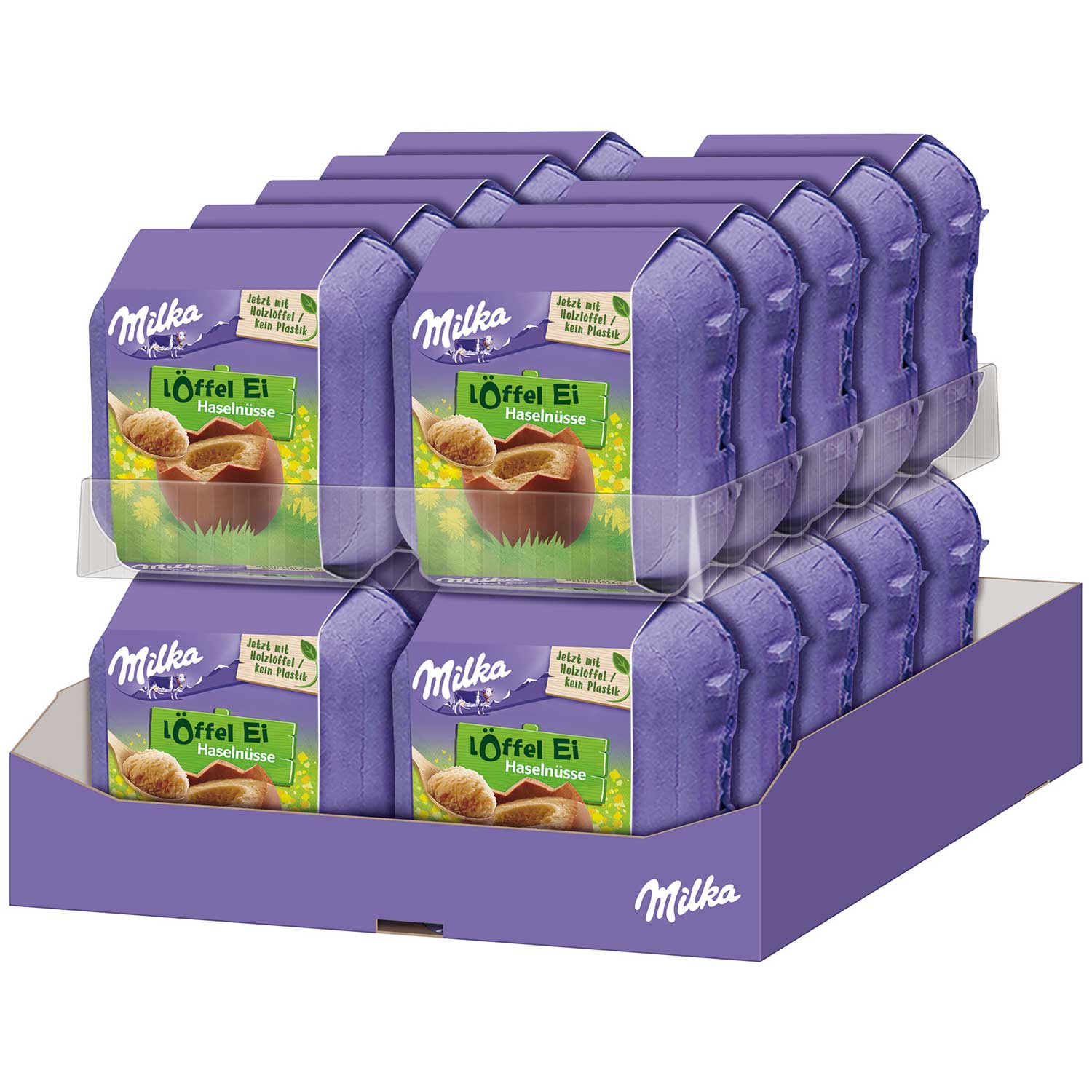 Milka Löffel-Ei Haselnüsse 4x34g