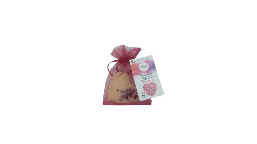 velvety Badeherz Rosengarten mit Rosenduft 36 g