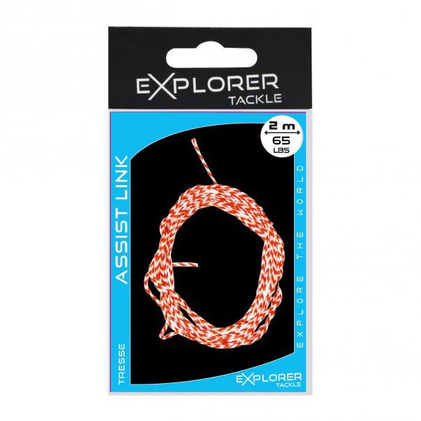 Σύνδεσμος υποβοήθησης για το νήμα Braid explorer 2m ΚΟΚΚΙΝΟ/ΛΕΥΚΟ