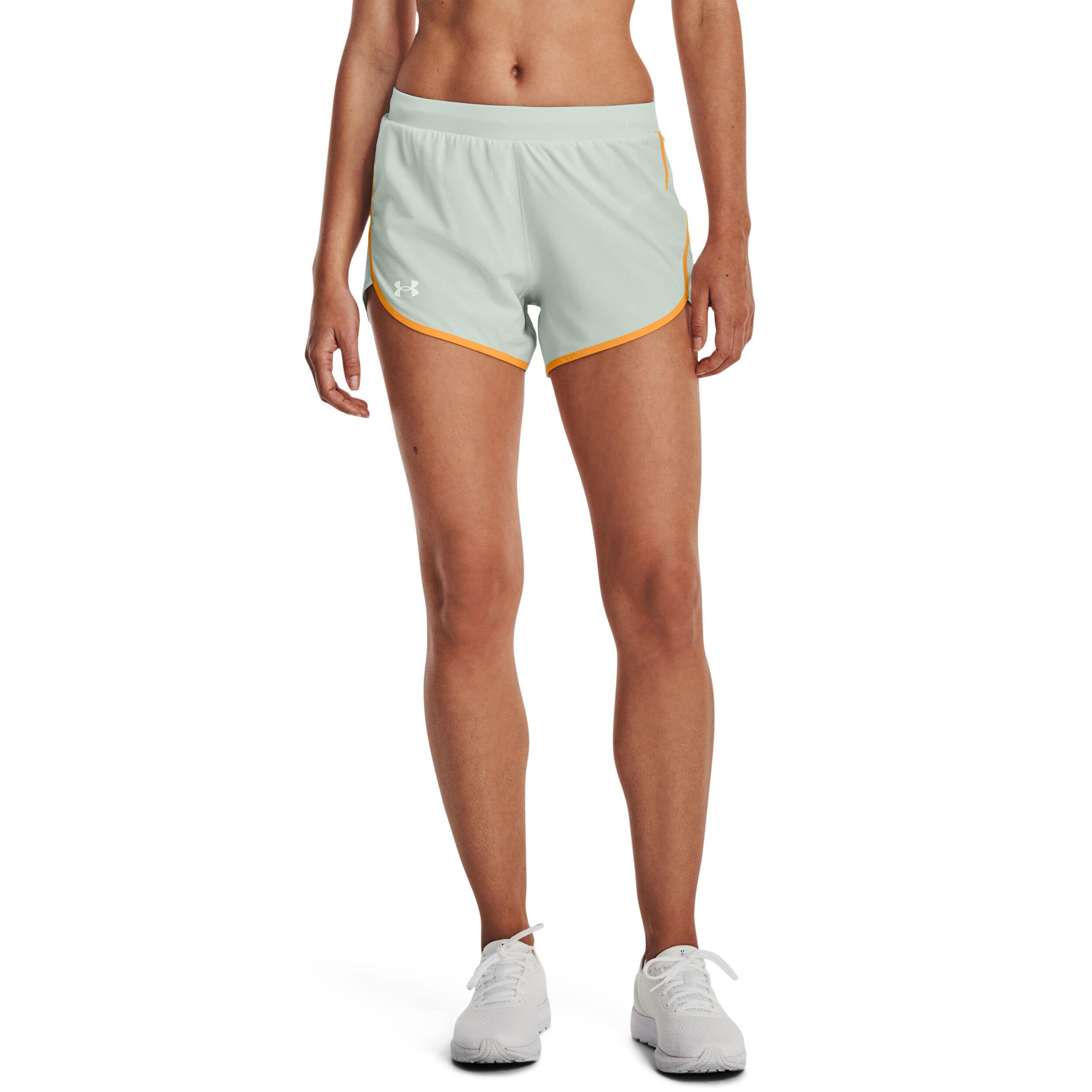 Fly-By Elite 3in Shorts Damen - Grün, Orange