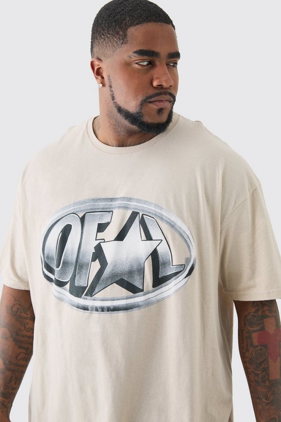 Plus T-Shirt mit Official-Print