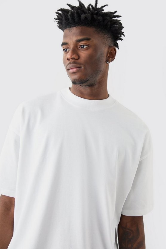 Oversize T-Shirt mit Homme Print