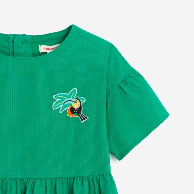 Robe bébé fille verte Catimini