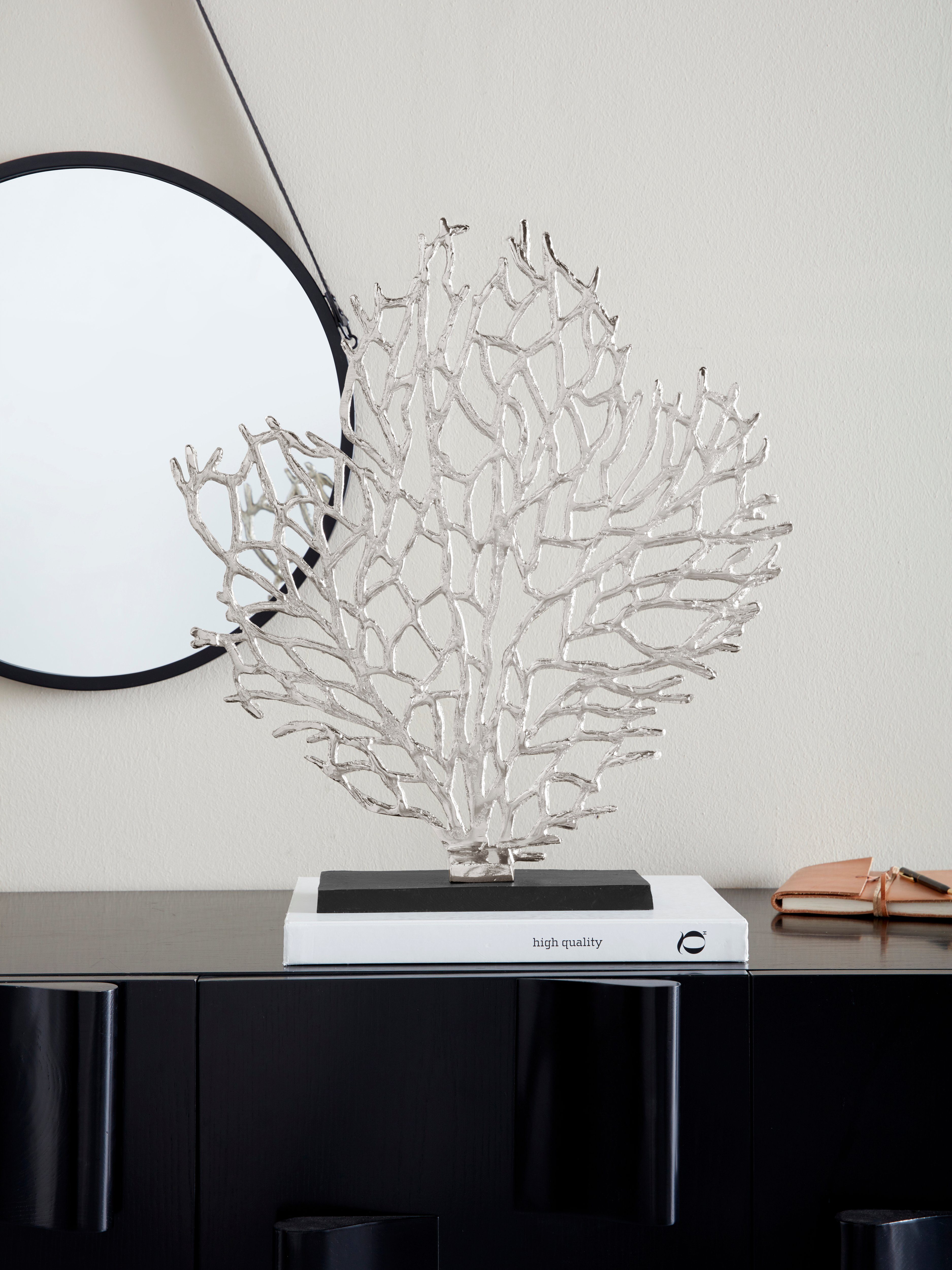 Guido Maria Kretschmer Home&Living Dekofigur Coral (1 St), Dekoobjekt, silber