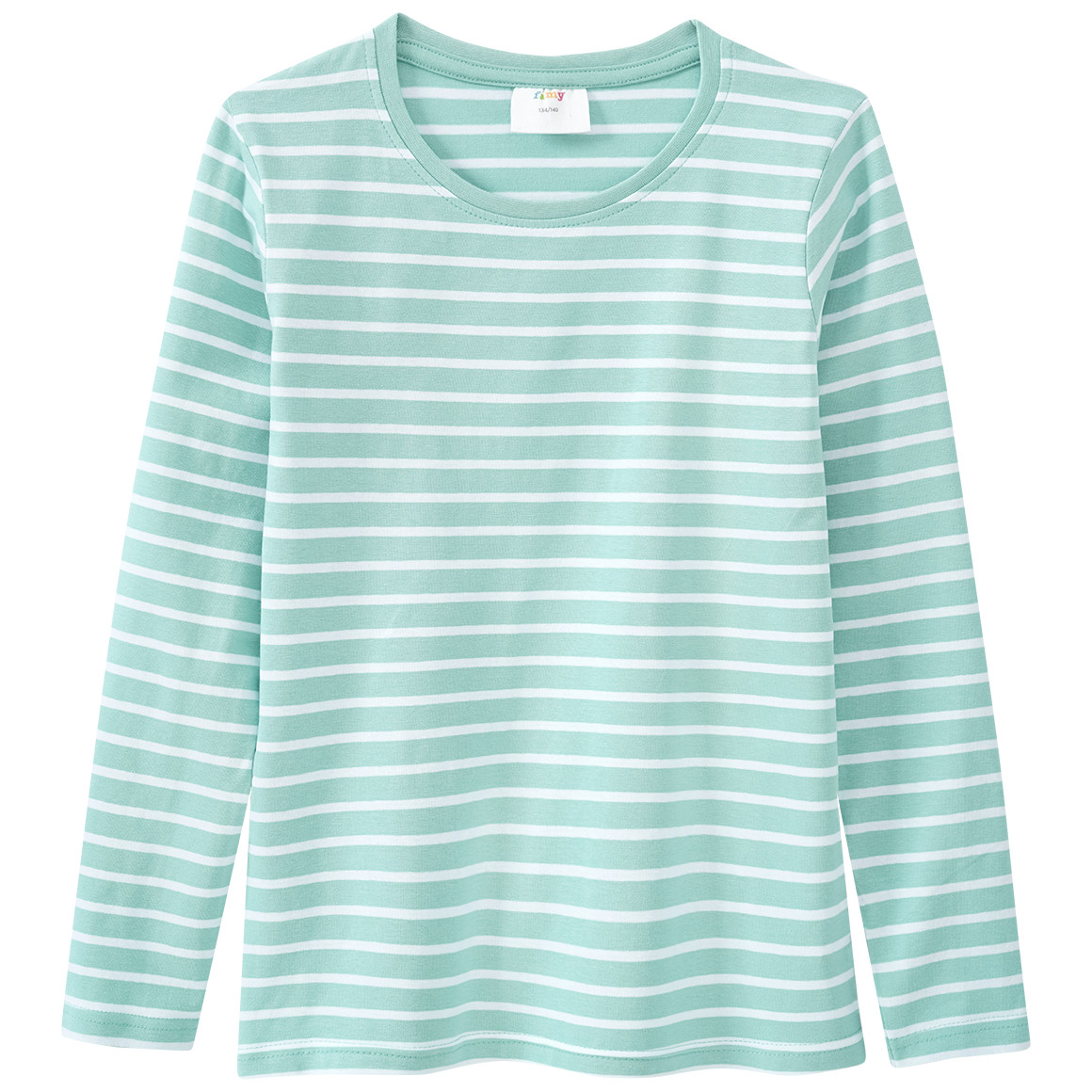 2 Mädchen Langarmshirts im Basic-Style