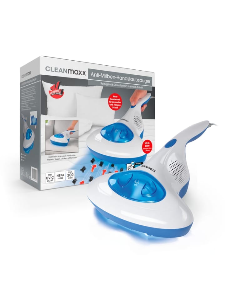 CLEANmaxx CLEANmaxx Milben-Handstaubsauger mit UV-C-Licht - blau/weiß günstig kaufen onesize