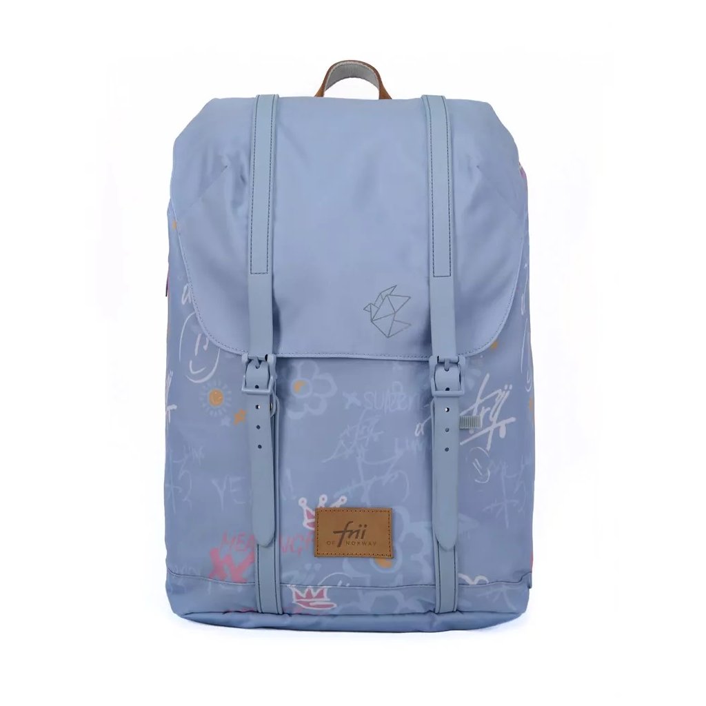 Frii of Norway Ergonomischer Schulrucksack 30L Light Blue
