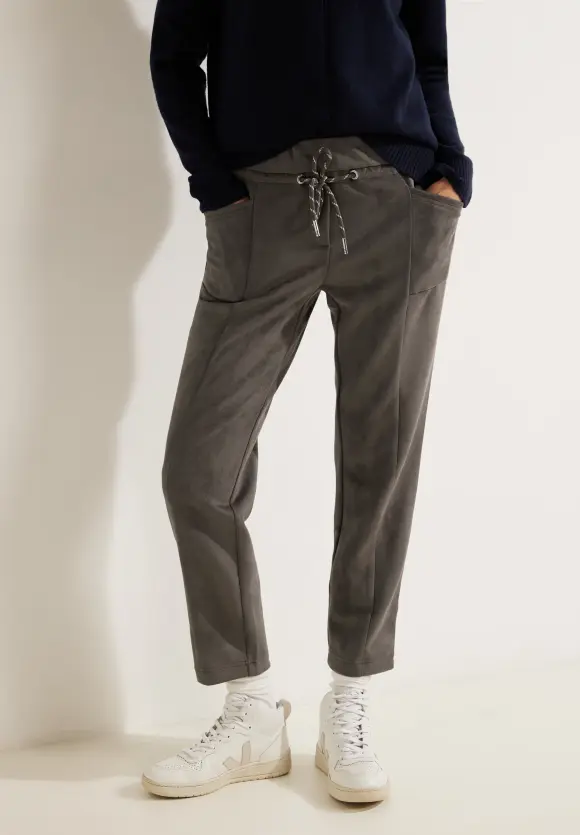 CECIL Casual Fit Velourshose