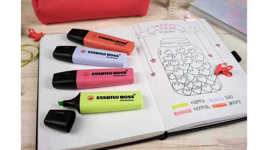 STABILO® Textmarker - STABILO BOSS ORIGINAL Pastel - Einzelstift - Prise von Limette limette