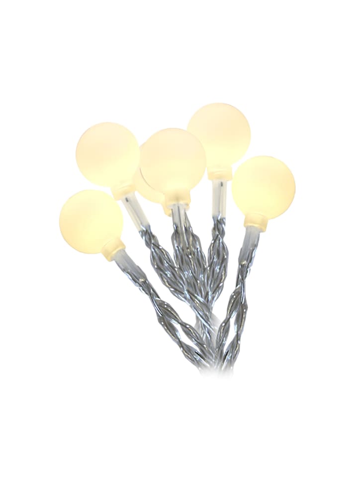 STAR Trading LED Solar Lichterkette 20 warmweiße Mini Kugeln Lichtsensor L: 4,75m günstig kaufen onesize