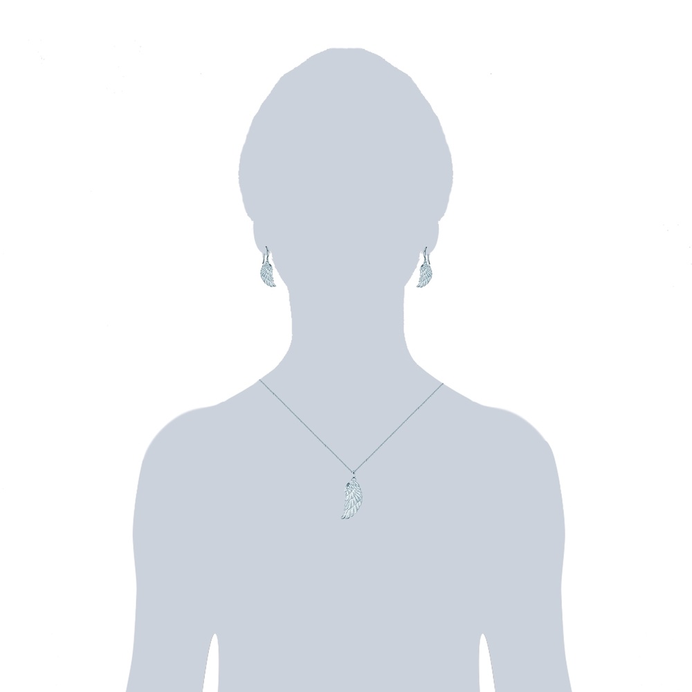 Rafaela Donata Ensemble bijoux fantaisie Aile d'ange Laiton en Argent Bijoux