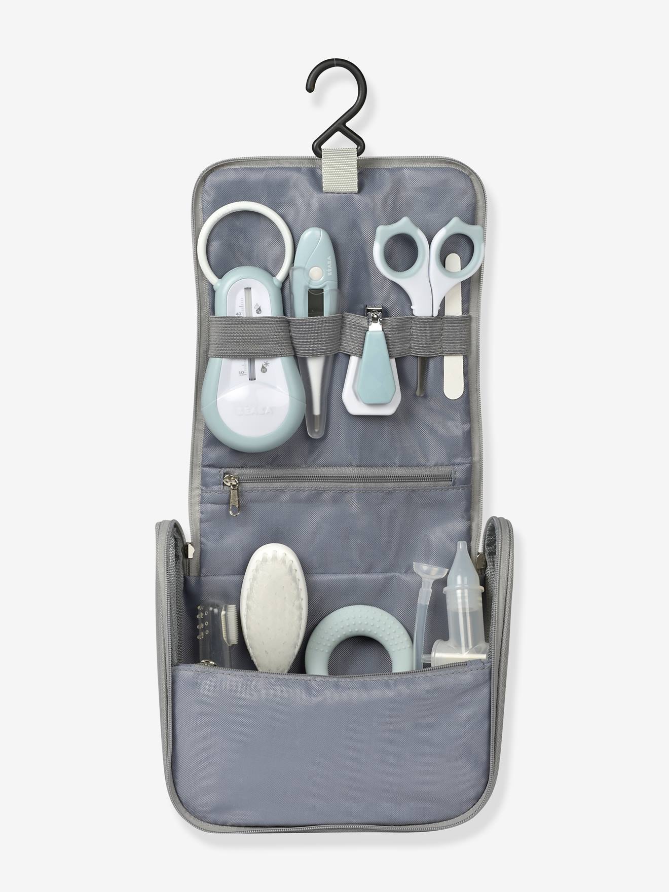 Trousse de toilette nomade 9 accessoires BEABA green blue