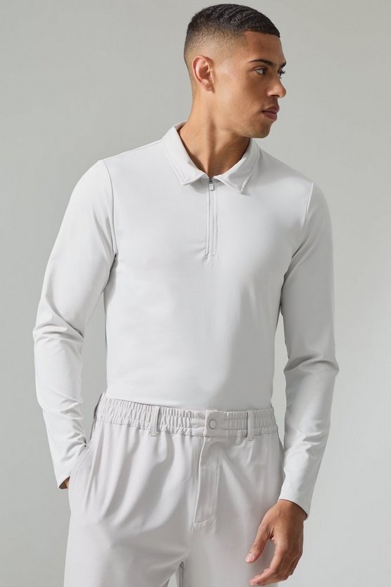 Langärmliges Man Active Golf Poloshirt