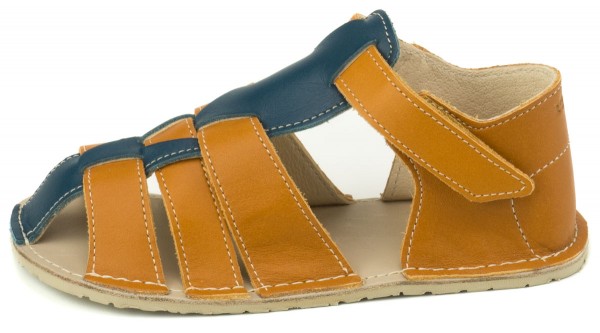 ZeaZoo ~ Sandale Marlin ~ Camel/Blau
