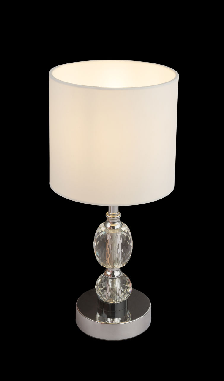 Globo Lighting - BRONN - Tischleuchte Metall verchromt, 1x E14