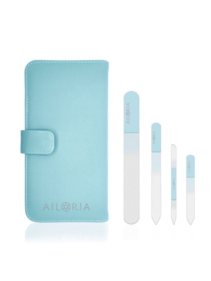Ailoria CONTOUR PRIME Glas-Nagelfeilenset in blau günstig kaufen onesize
