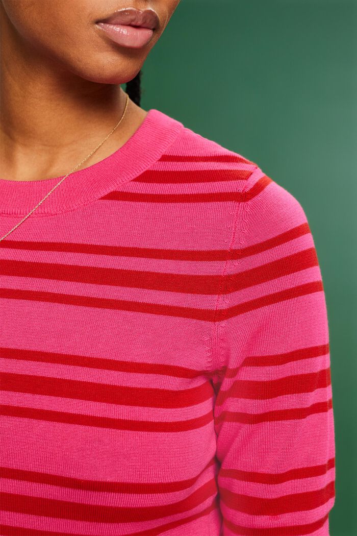 Gestreiftes Sweatshirt mit Rundhalsausschnitt